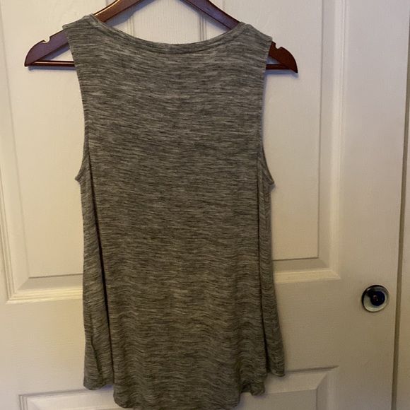 Tank Top Y2K S grey space dyed color way go-to essential hot weather Staple goto - Picture 2 of 6